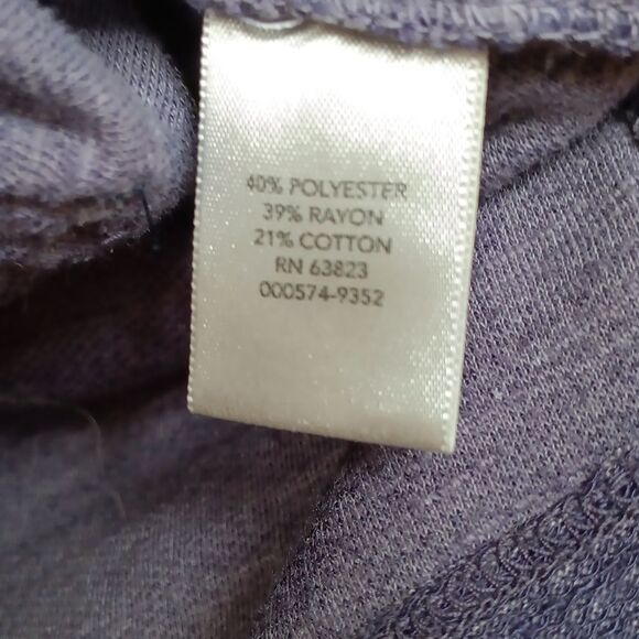 Christopher & Banks Blue and White Relaxed Tie Front Hoodie Sleeveless - Picture 3 of 4